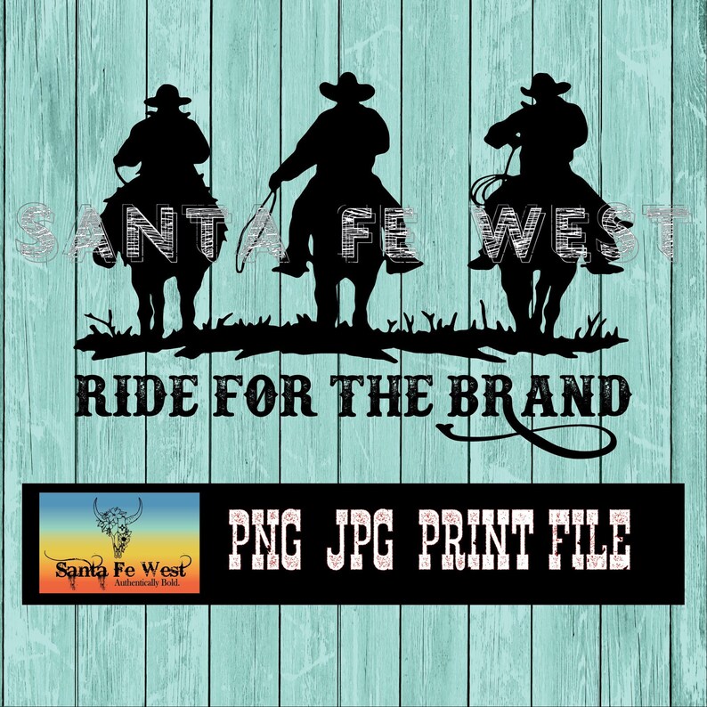Yellowstone Ride for the Brand Cowboys Riding Sublimation Etsy