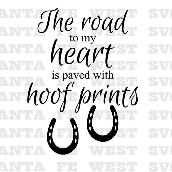 Download The Road To My Heart Is Paved With Hoof Prints Svg Cricut Etsy PSD Mockup Templates
