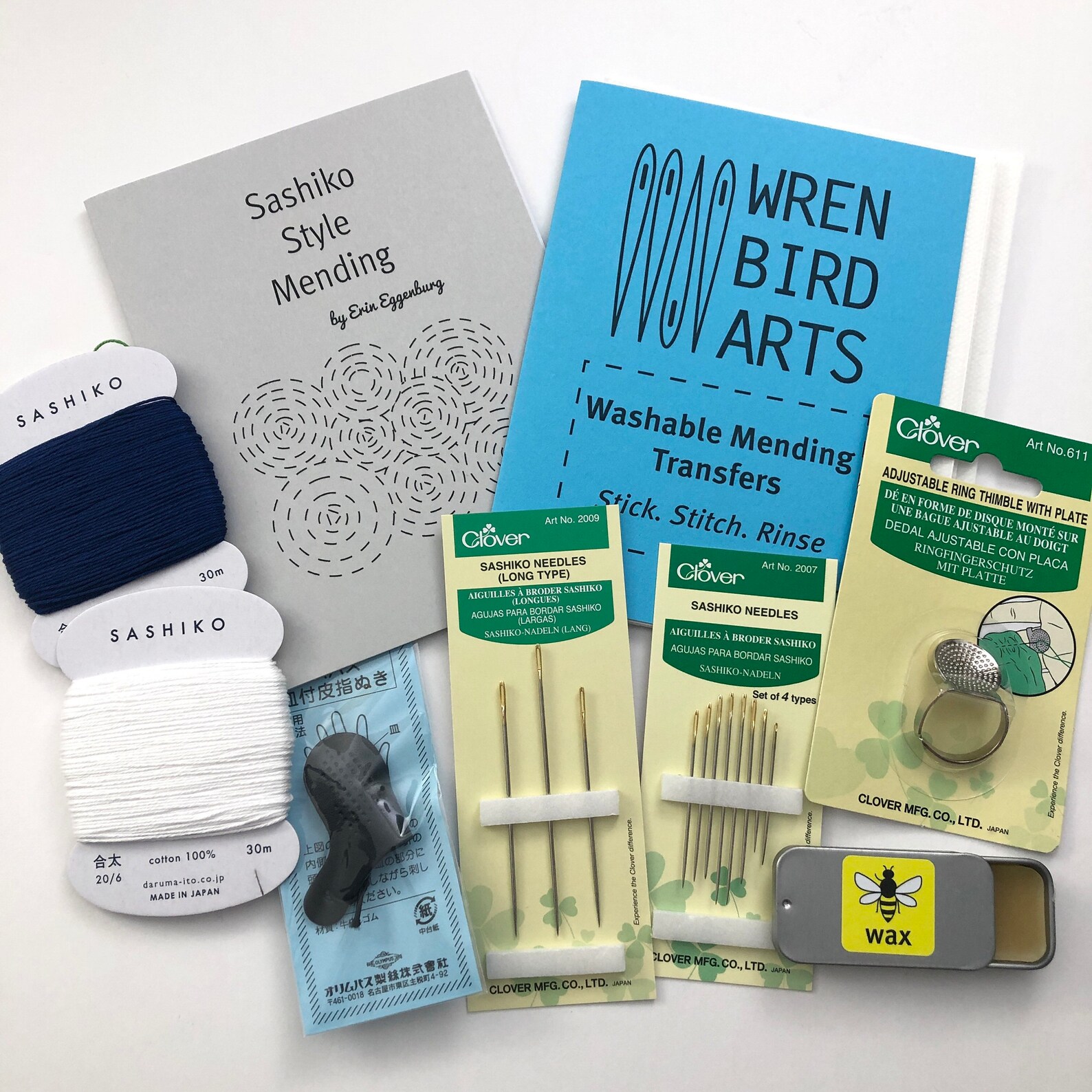 Sashiko Inspired Mending Kit Modern Visible Mending Tool Set - Etsy