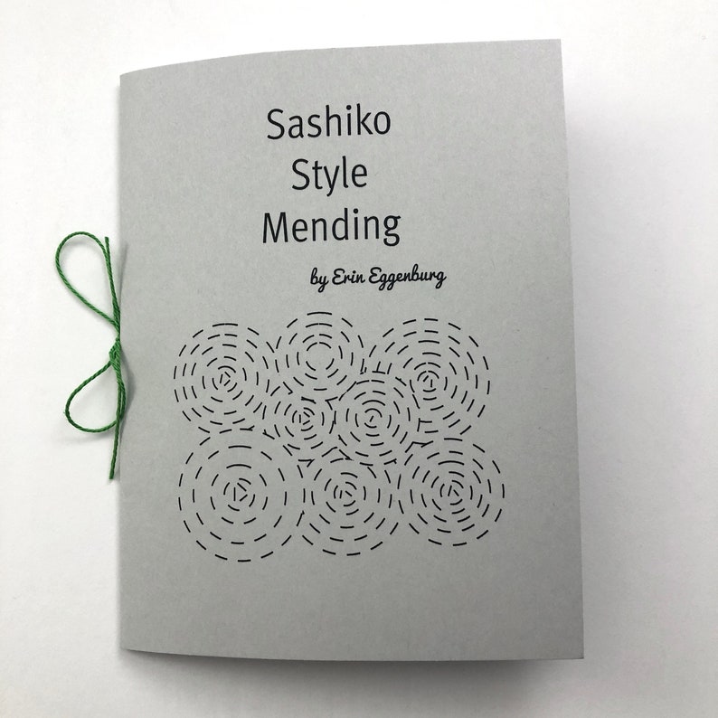 Von Sashiko inspiriertes Ausbesserungsset. Modernes, sichtbares Ausbesserungswerkzeug-Set Bild 3