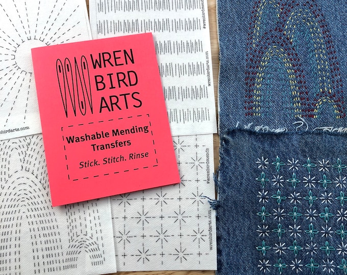 Sashiko Inspired Mending Kit Modern Visible Mending Tool Set - Etsy
