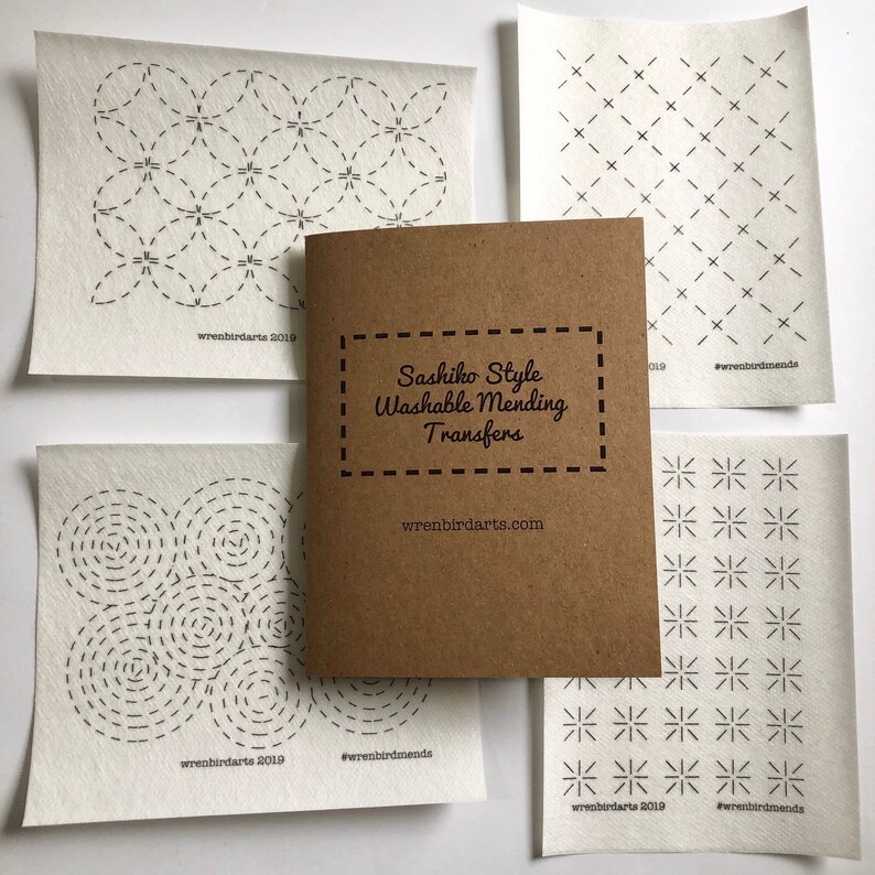 Sashiko Inspired Mending Kit Modern Visible Mending Tool Set | Etsy