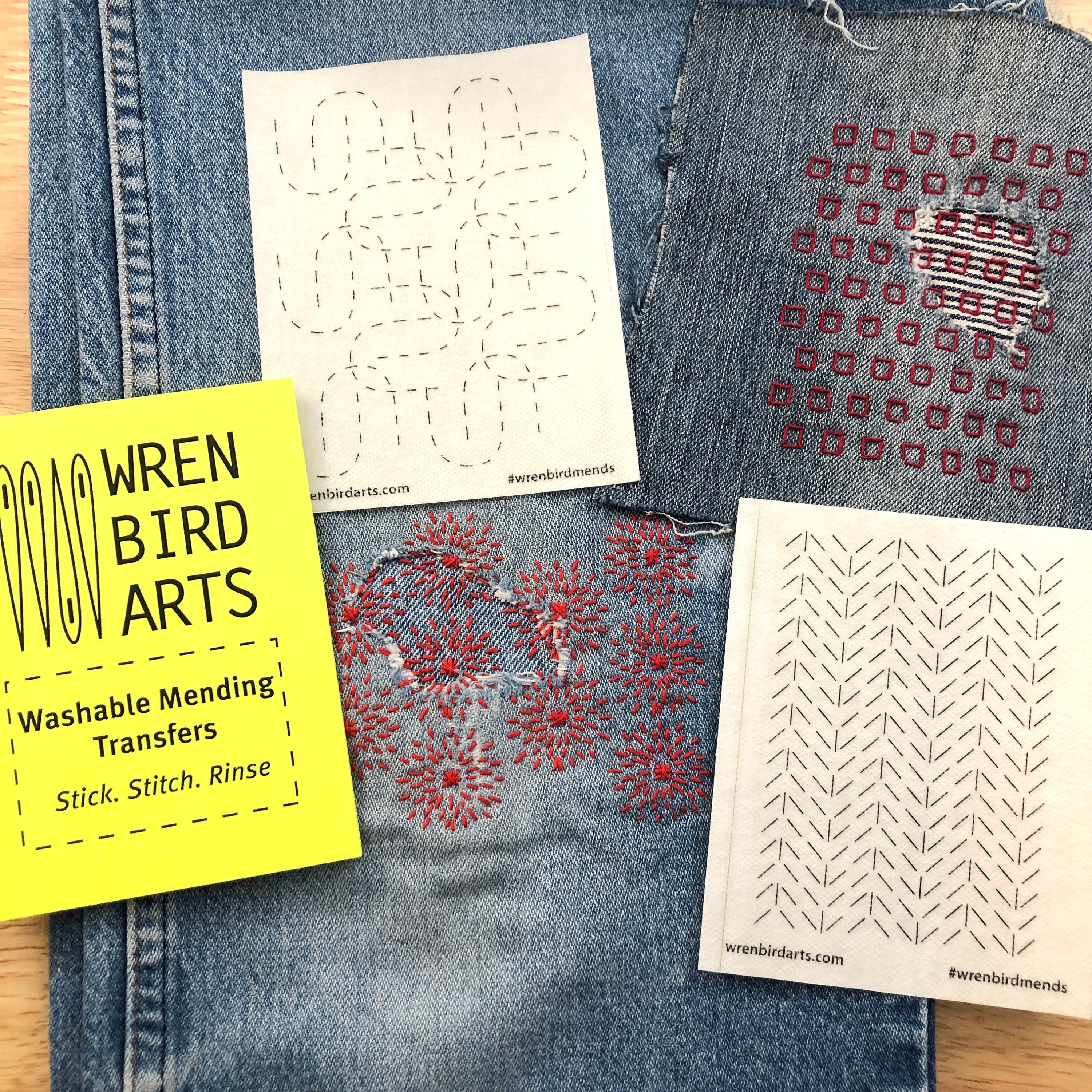 Sashiko Style Visible Mending Supply Kit – wrenbirdarts