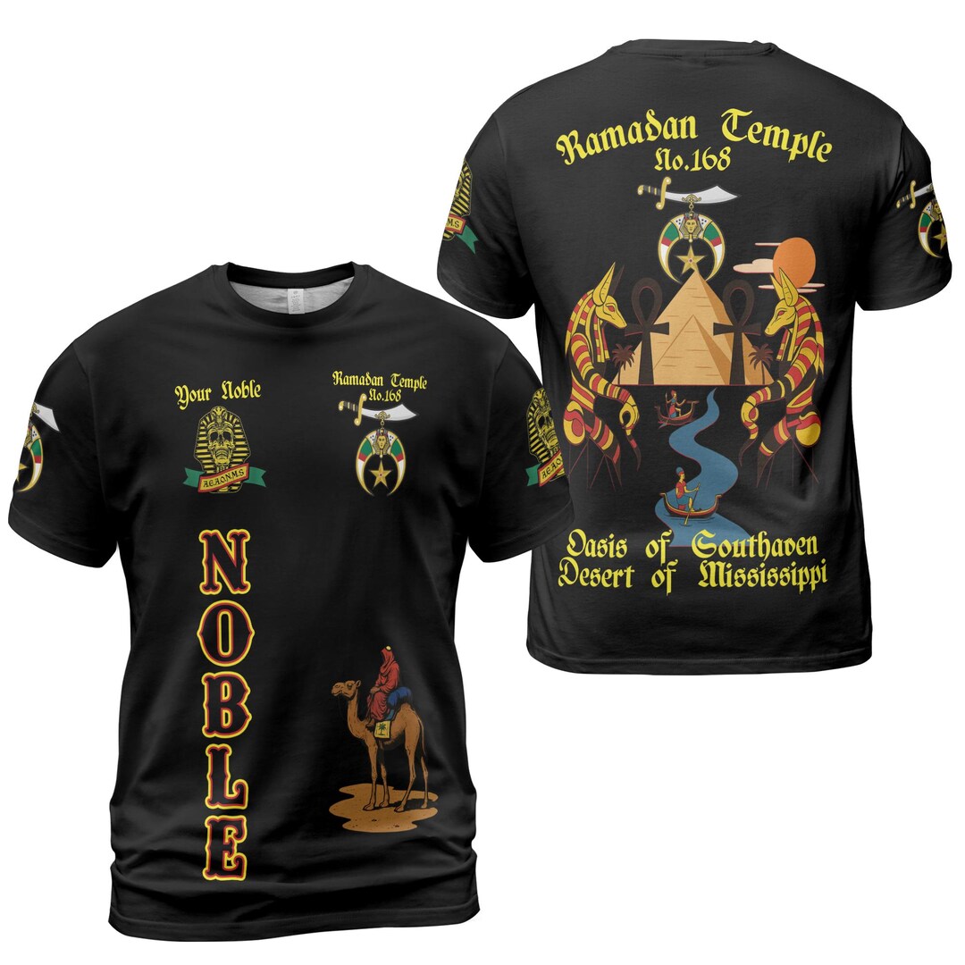 Custom Temple Name Nobles Mystic Shrine AEAONMS Anubis Nile Freemasonry ...