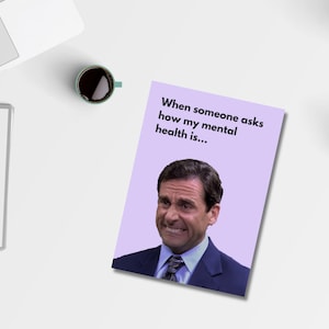 Michael Scott Funny Printable Card | The Office Meme Card | Custom Quote | 5x7” PDF | Funny Coworker Gift | Includes Free Custom Text