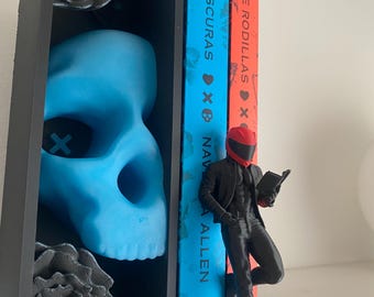 Donkere leesfiguur voor boeken | BookTok decoratie voor duistere romantiek | Originele boekensteun | Cadeau voor liefhebbers van spannende romans