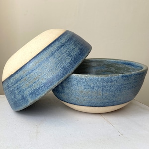 Bowl | blauwgroen gestructureerd