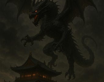 Demon Dragon in Asian