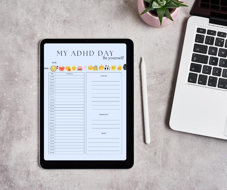 ADHD Digital Planner Sample Pack | 3 Pages Goodnotes iPad | Brain Dump ...