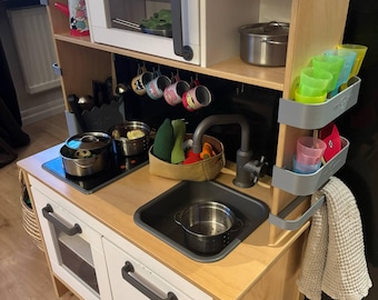 Kit organizador de cocina IKEA Duktig: estante, soporte y estante imprimibles en 3D (archivos STL)