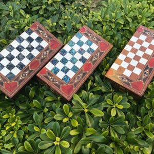 Big Sale for Gifts, Best Backgammons Gift Set, Handmade Chess Checkers and Backgammon Gift for Fathers Day Christmas Gift, Unique Chess Set