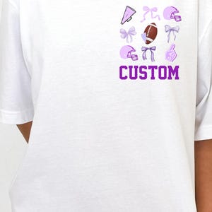 CUSTOM Preppy Bow Digital Download custom PNG Football Bow Preppy custom PNG