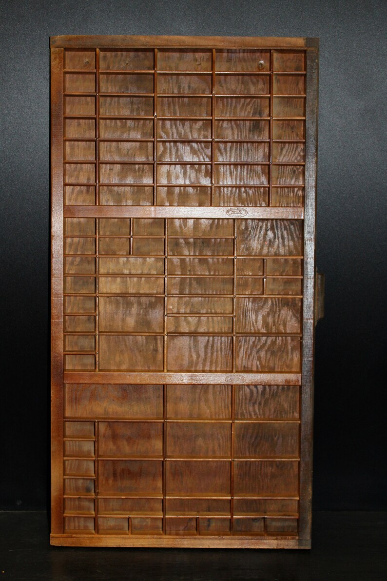 Vintage Letterpress Type Case Etsy