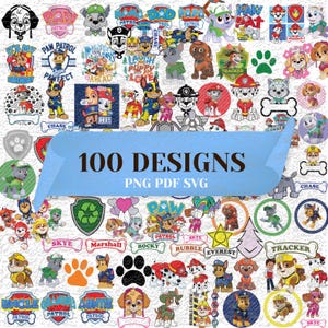 100 Designs Layered Pack, süßer Hund SVG PNG Pack, Kindergeburtstag Designs, Cartoon SVG, Hund Clipart, Cricut-Datei, Tapete