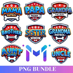 Familie Geburtstag PNG, Kinder Geburtstag individuelle PNG-Bundle, Geburtstagsparty PNG-Dateien für Shirts, Clipart-Dateien Sofort-Download