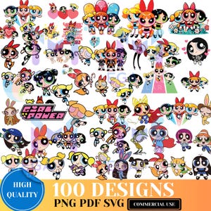 Cartoon SVG Clipart Bundle: 100 Layered Designs (Digital Download)