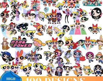 Cartoon SVG-clipartbundel: 100 gelaagde ontwerpen (digitale download)