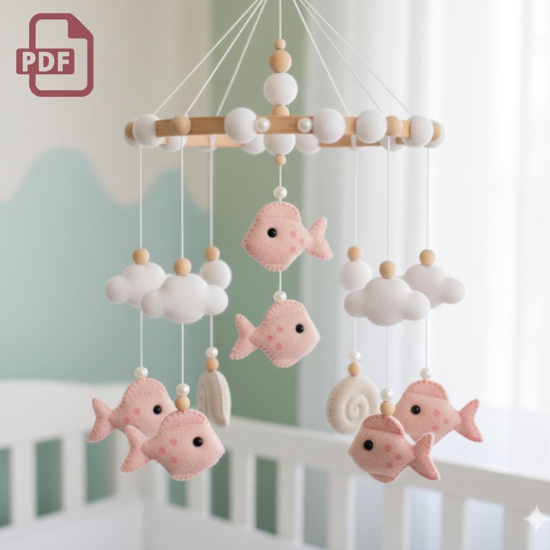 Felt Fish Pattern PDF – Easy Sewing Template for Keychain, Mobile ...