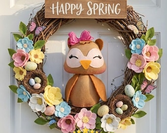 Owl Felt Doll Sewing Pattern PDF | Plush Owl with Video Tutorial