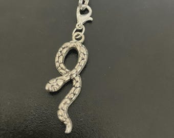 Tibetan Silver Snake Phone Charm: Lanyard Strap, Bag Pendent