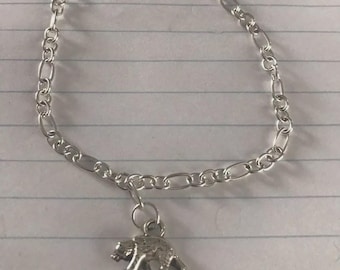 Dankadi Bracciale Chopin sottile 2 mm in 925 argento, catena a maglia fine con drago, chiusura punk hip pop, serpente dorato, regalo gioielli compleanno uomo donna