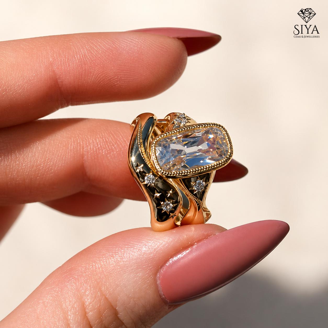 Old mine diamond ring - Etsy 日本
