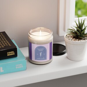 Relaxing Lavender Soy Candle - Aromatherapy Gift, Home Decor, Self-Care, Spa Day, Meditation