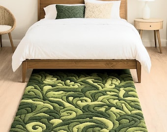Modern Hand Tufted Textured Area Carpet | Custom Size Rug