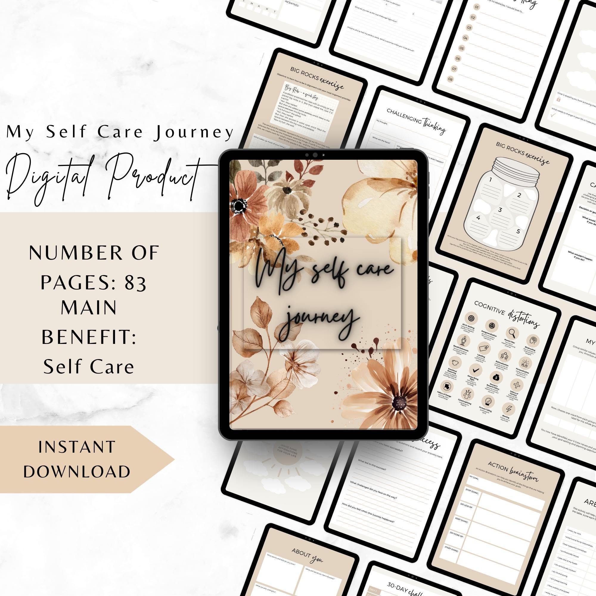 Embrace the Journey: Personal Self-Care Reflections Digital Download