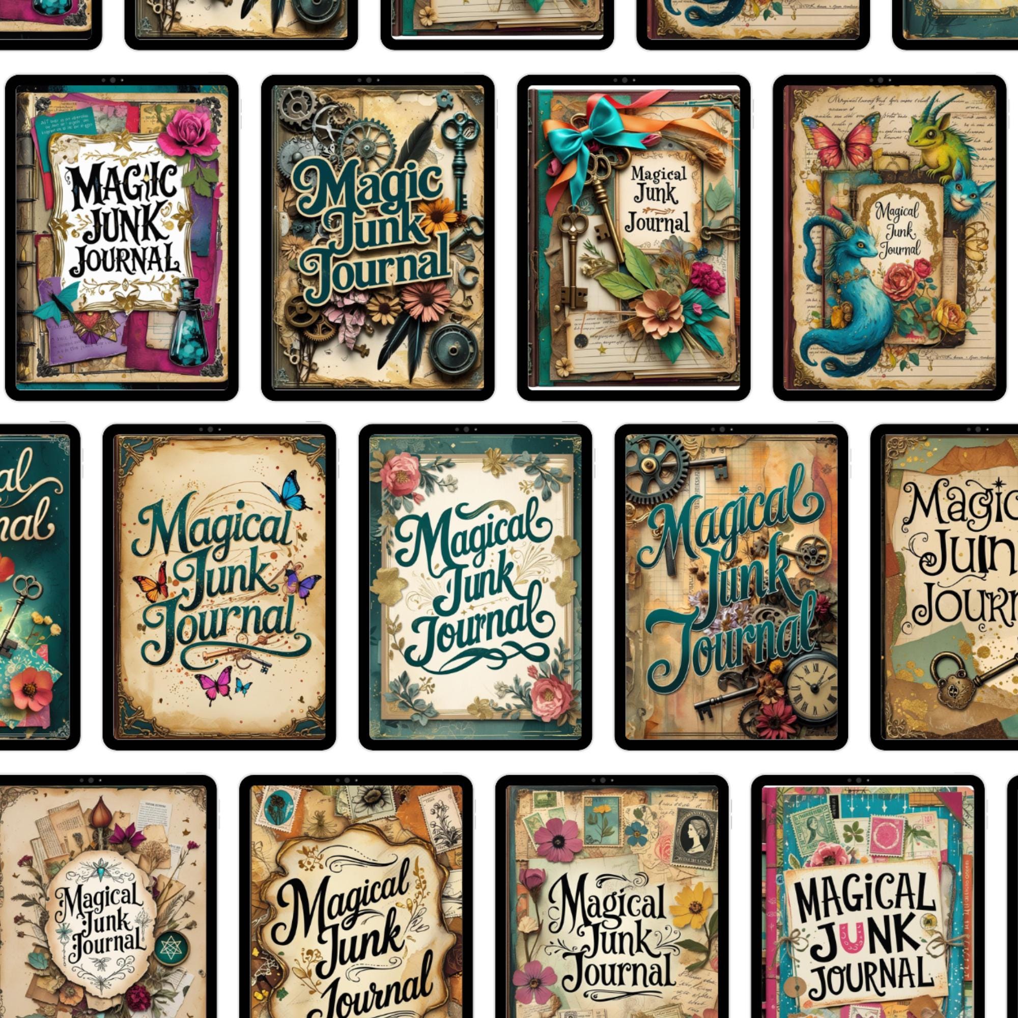 Enchanting Vintage Junk Journal Planner: Digital Download - Thumbnail 7
