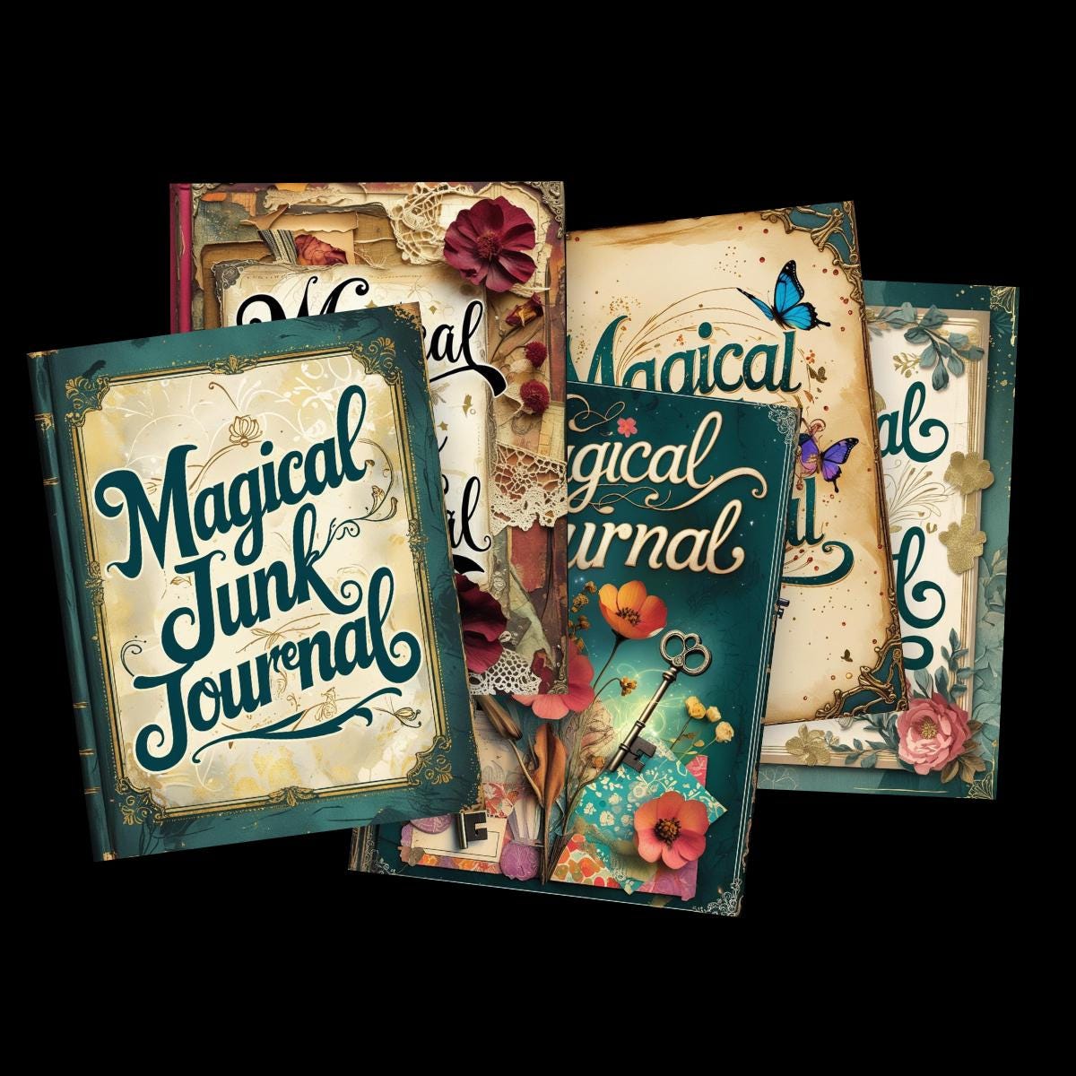 Enchanting Vintage Junk Journal Planner: Digital Download - Thumbnail 4