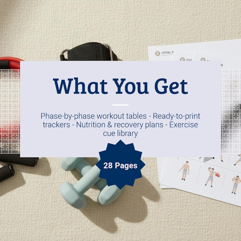 Home Workout Plan.pdf Total Gym 12-week Training Program – Full-body (printable PDF - Etsy