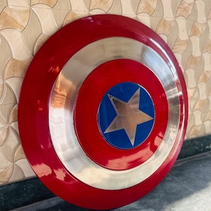 Captain America Cosplay Shield 24 Inches Unique Design Metal Cosplay/Role-play Replica image 4