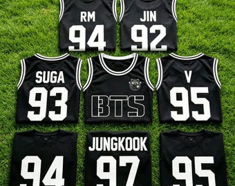Aangepast BTS-basketbalshirt | Gepersonaliseerde Kpop-tanktop | Shirt concertshirt World Tour 2026 | Cadeau fan: tienermeisje, vrouw, mannen
