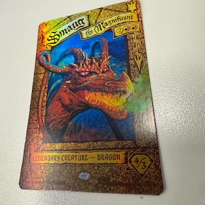 Smaug el Magnífico (sin bordes) - Prueba de juego de la versión foil de El Hobbit (HOB)