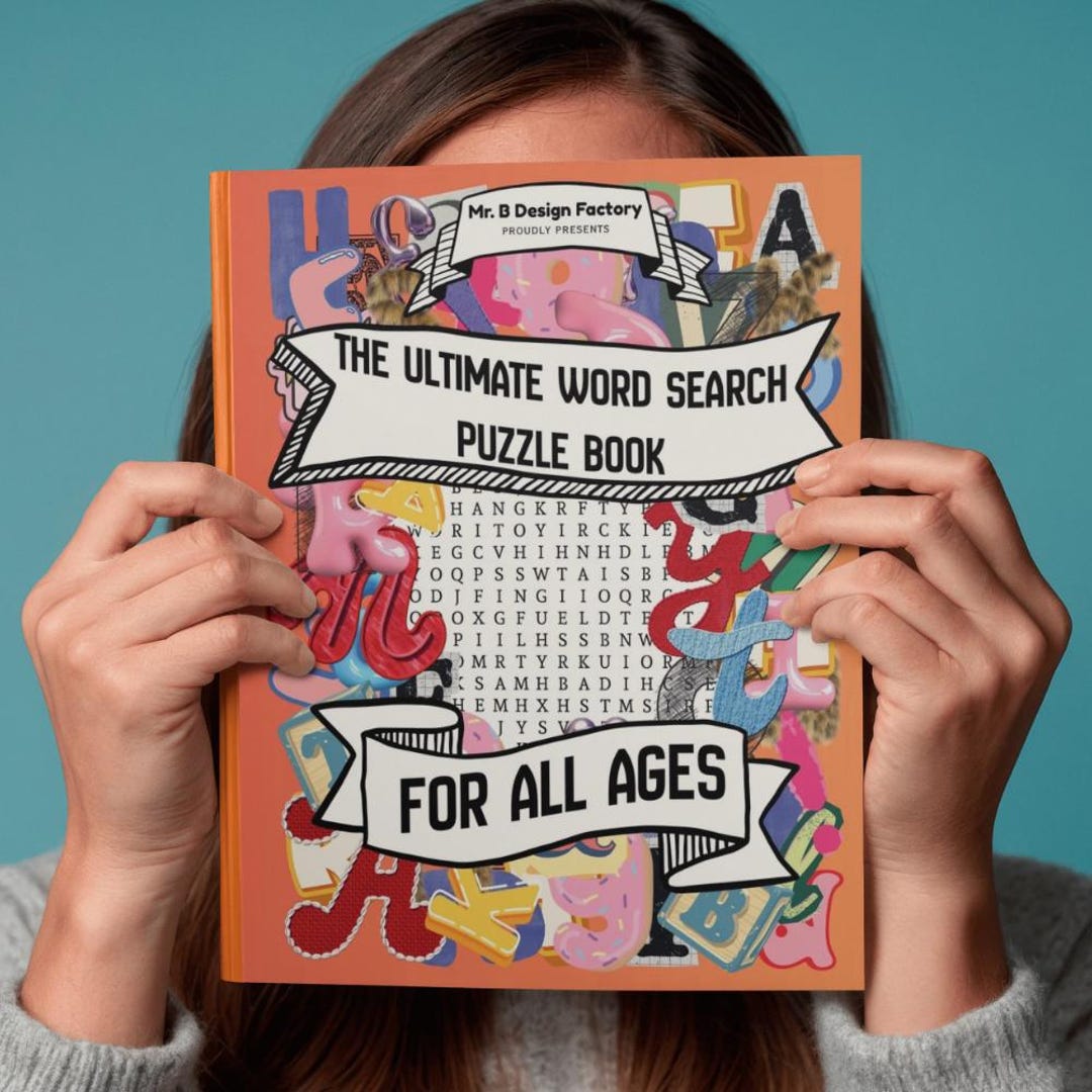 Word Search Printable, Adult Word Search PDF Puzzle Book, Teens Word ...