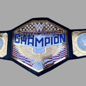 Handmade United States Champion Replica Belt | Stars and Stripes Title Belt | 2mm 4mm | WWE Championship Belts | Wrestling Belt | Adult Size