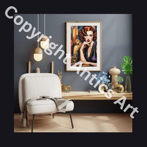Cocktail Hour – Bold Vintage Glamour Digital Print | Retro Art Deco Wall Art | Instant Download