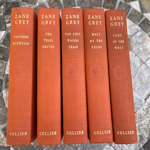 Vintage Zane Grey Western Books - Cowboy Adventure