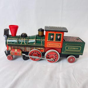 Western Express Tin Train Locomotive – Made in Japan