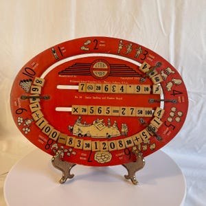 Vintage Richmond Spelling Board – Educational Toy - Collectable