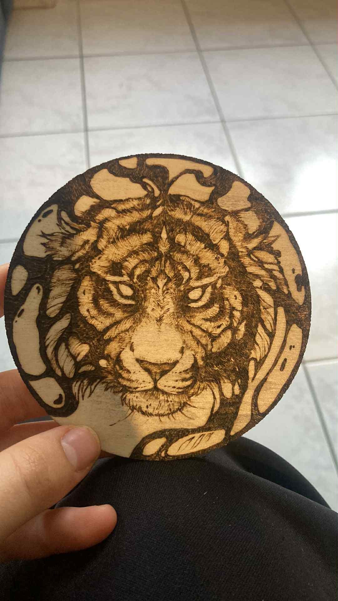 Pyrography Mice Tiger Pyrography - Etsy