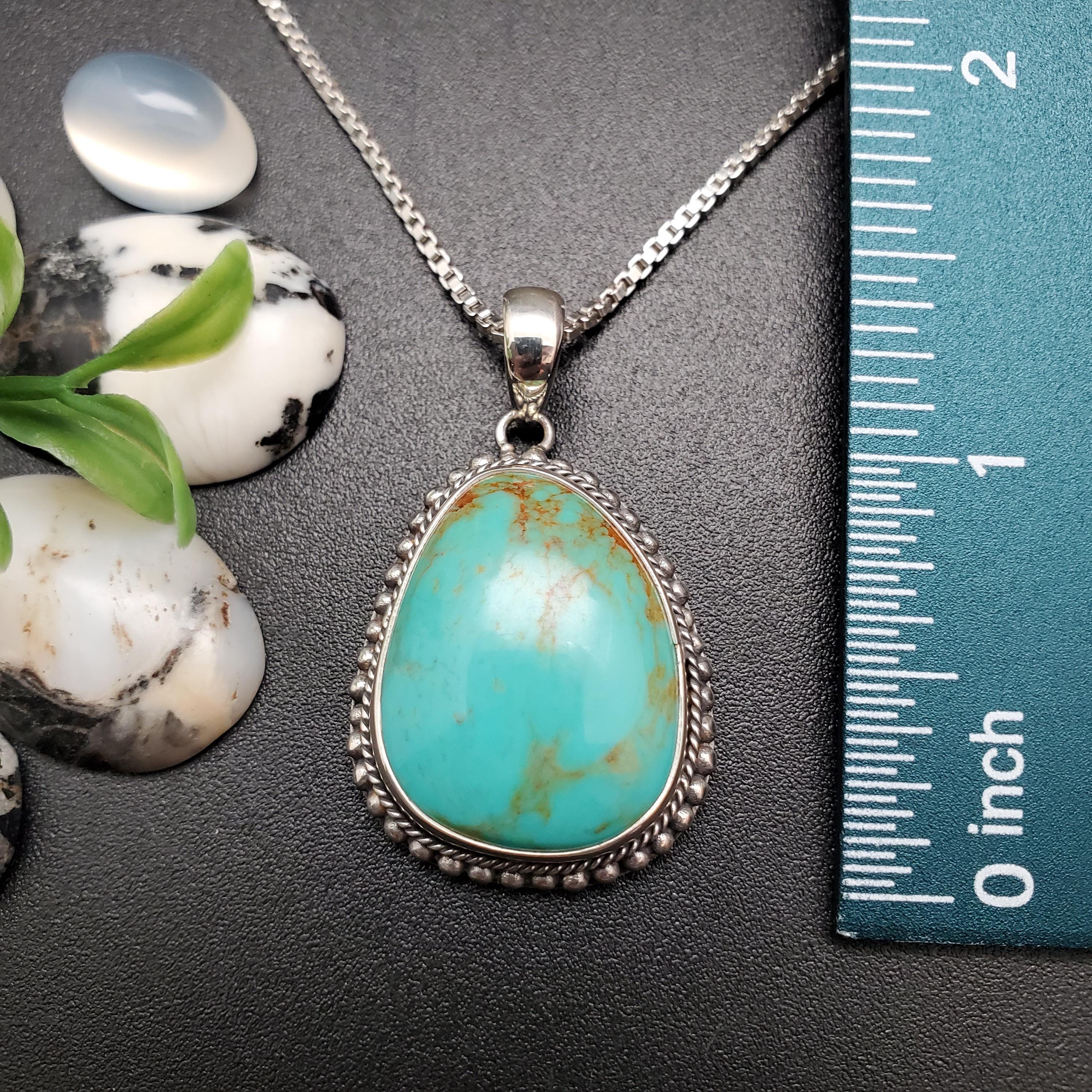 Z-042 | Unique Sterling Silver Turquoise Necklace Pendant
