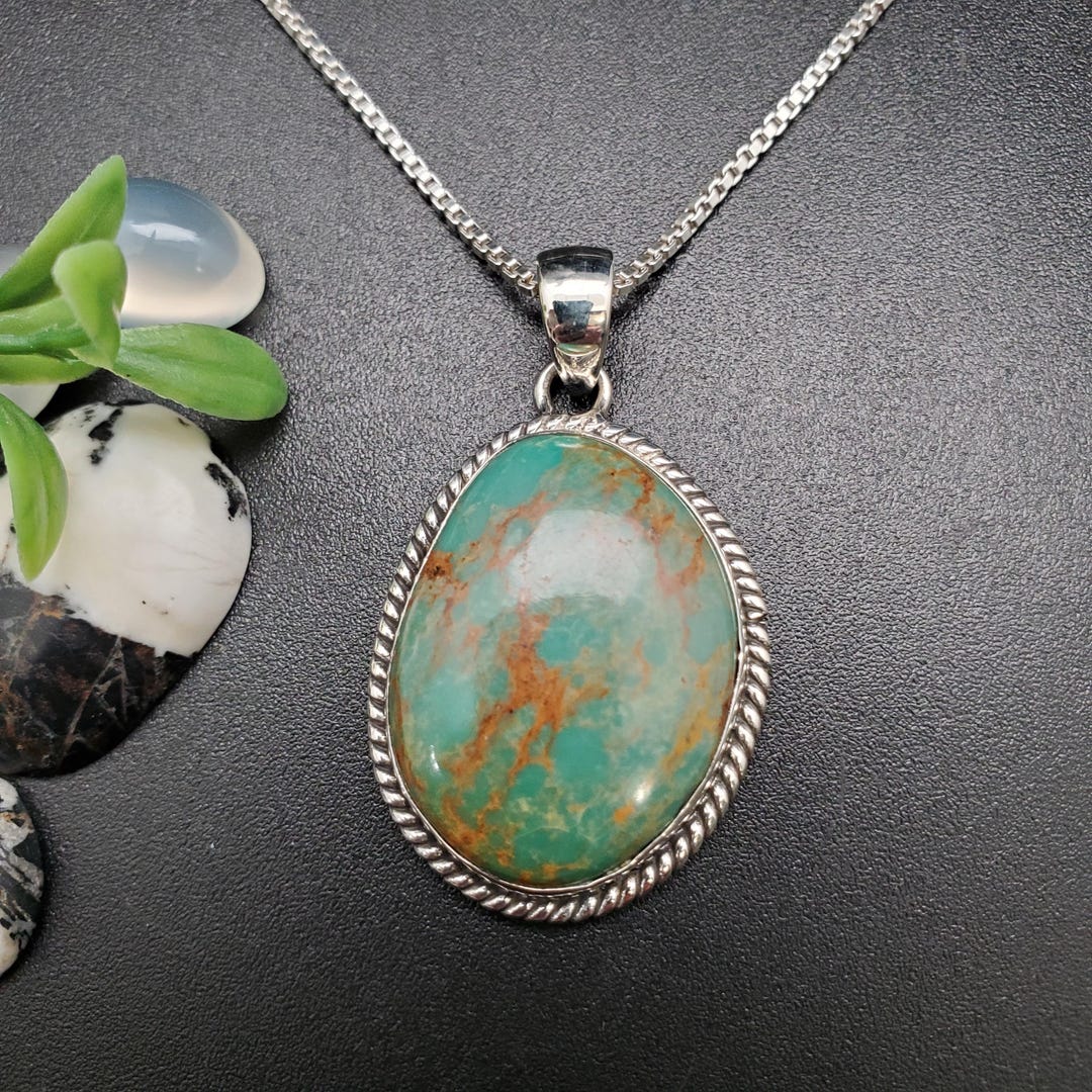 sterlingSilver ターコイズ ネックレス Z-029 | ユニークなスターリングシルバーのターコイズネックレス