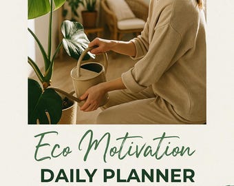 Planner Eco Motivation 2026, Lettera USA, Verde