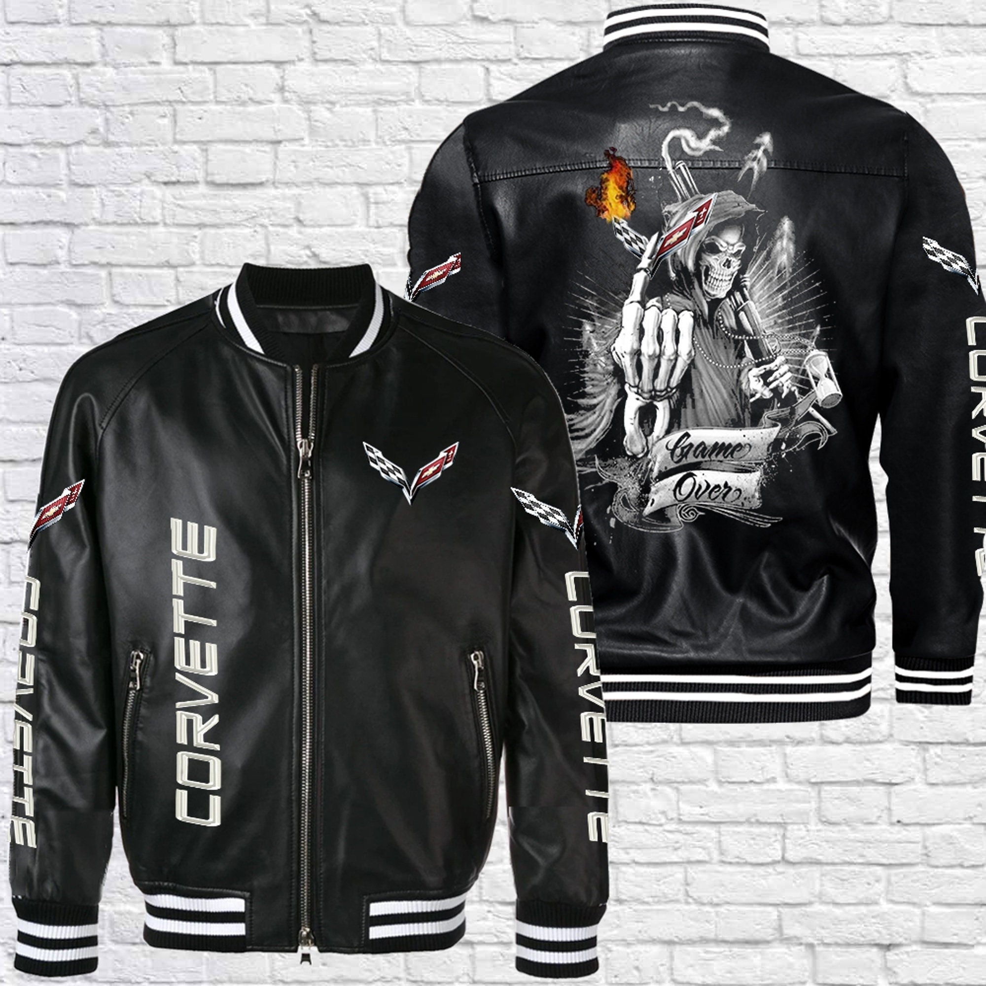 c7 corvette leather jacket