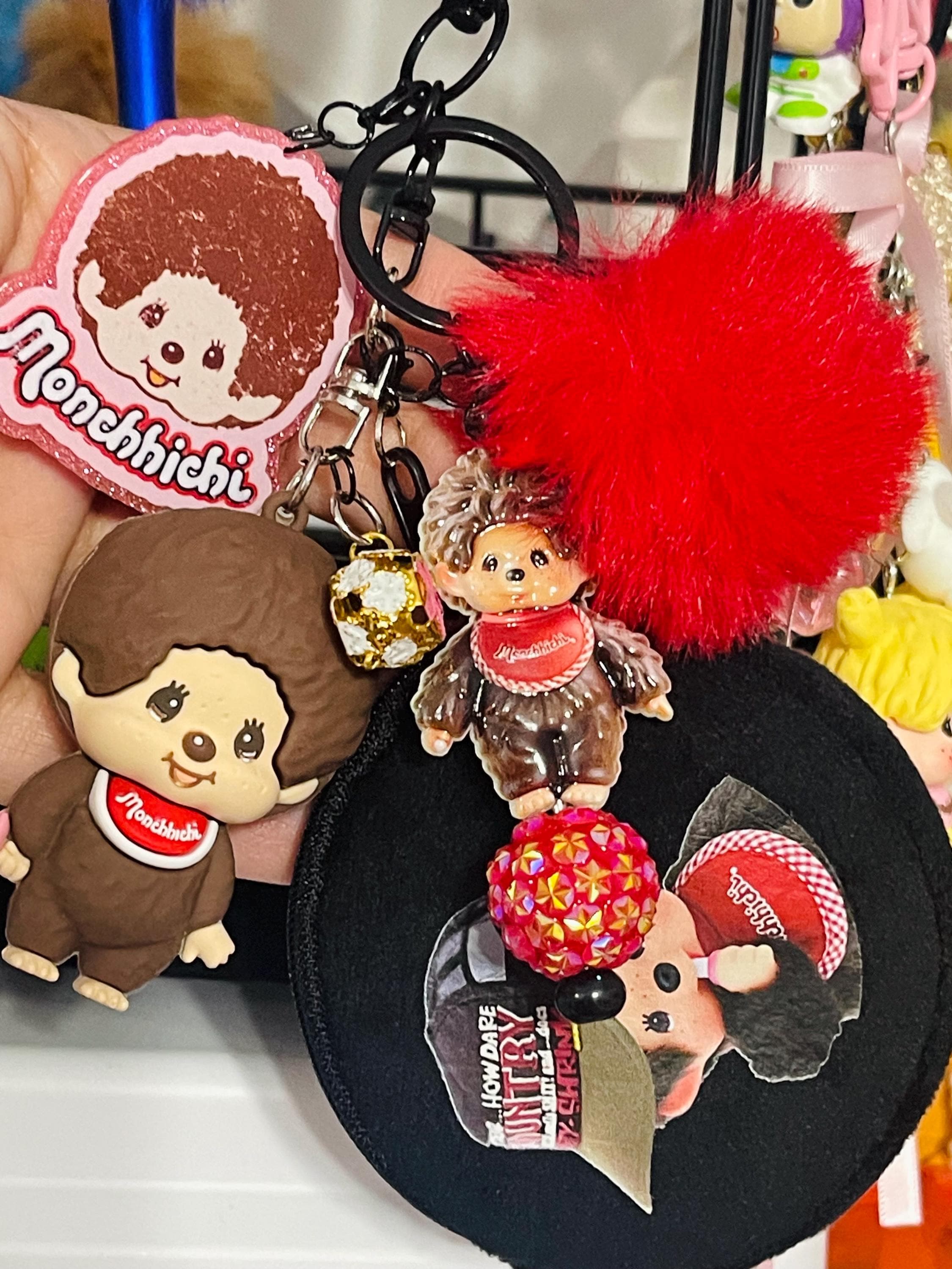 Monchichi Monkey Keychain - Etsy