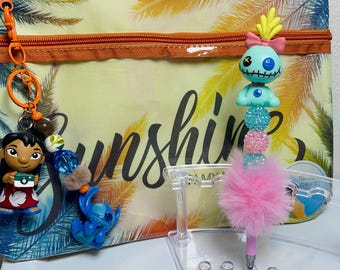 Lilo and Stitch Keychain and wristlet purse