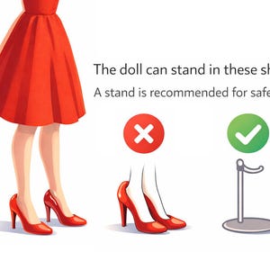 Tonner 16" Tyler Doll Pointed Toe Stiletto Shoes | "Eleanor" image 3