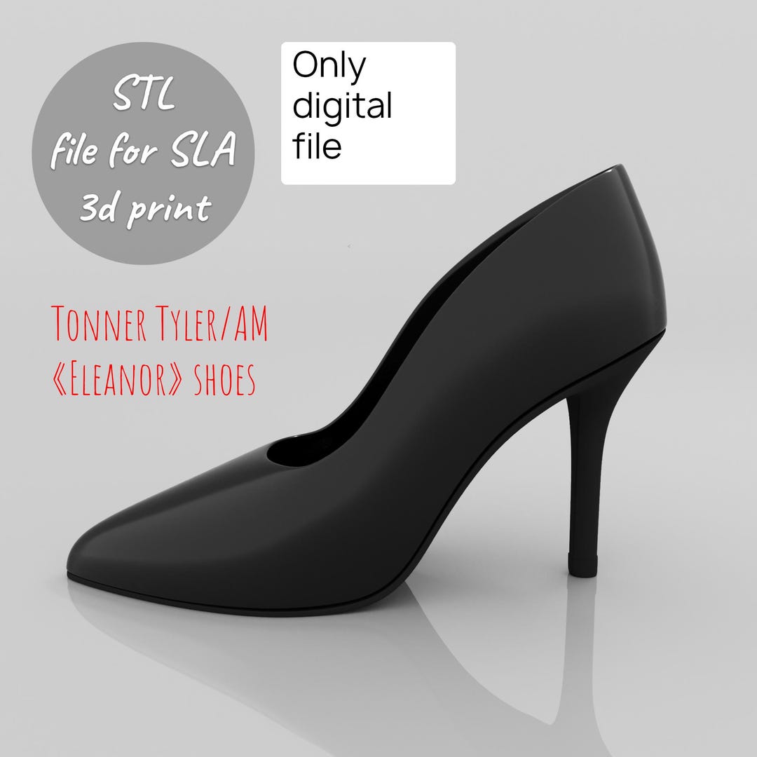 Toe Stl File STL File: Pointed Toe Stiletto Shoes for 16
